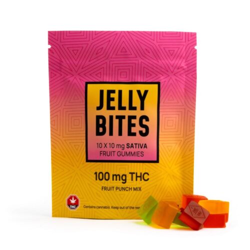Regular Strength Sativa Jelly Bites (100mg THC)