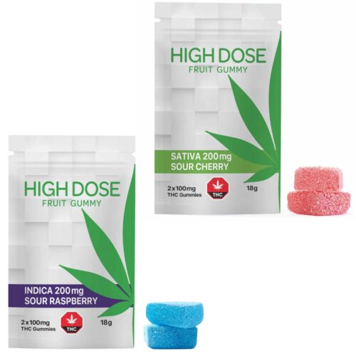 High Dose – Sour Gummies - 200mg