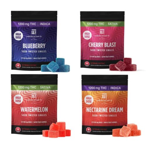 Twisted Singles High Dose - 1,200mg THC