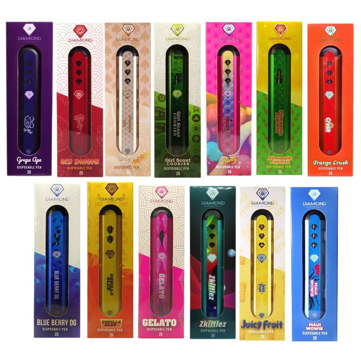 Diamond 2 Gram Disposable Vape Pens