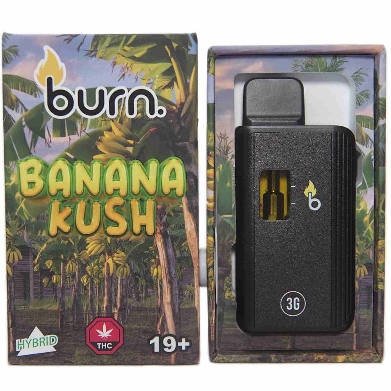 Burn Disposable Vapes – Banana Kush (Hybird) (3 Gram)